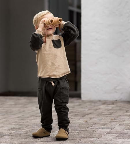 Burt's Bees Baby Boys Shirt and Pant Set, Long Sleeve Top & Bottom Outfit Bundle - Image 3