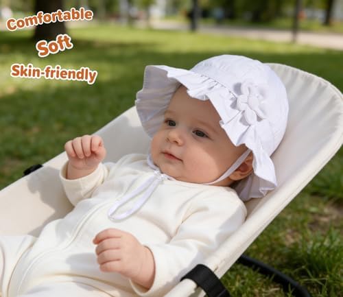 Baby Girl Wide Brim Bucket Hats - Image 4