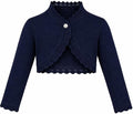 Lilax Little Girls' Knit Long Sleeve Button Closure Bolero Cardigan Shrug by Lilax