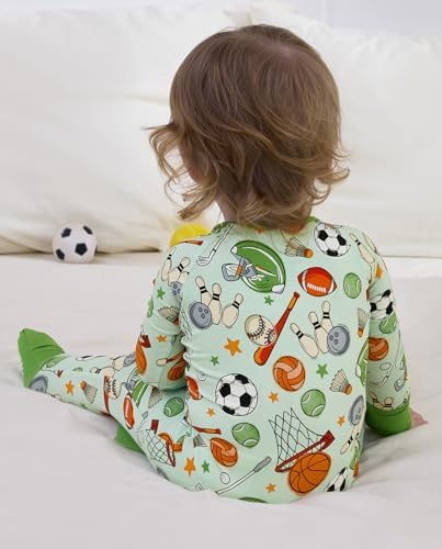 babee Reshinee Bamboo Viscose Baby Footie Pajama, Zipper Sleeper Boys Girls - Image 2