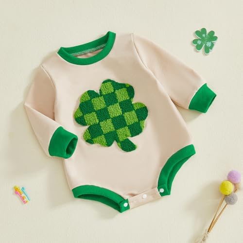 VISGOGO Newborn Infant Baby Boy Oversized Romper Sweater Bodysuits Coming Home - Image 5