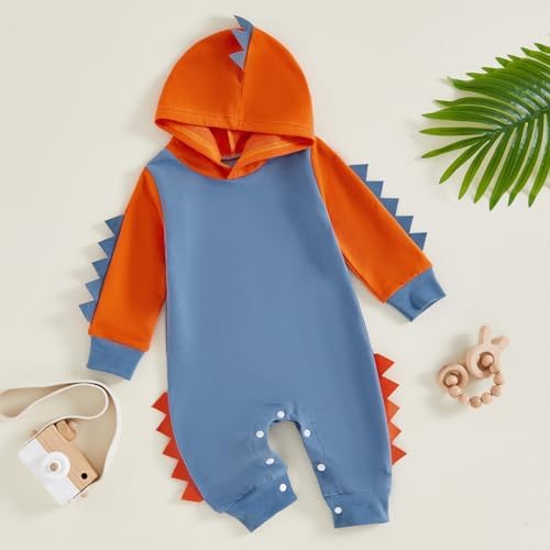 Fall Baby Clothes Newborn Boy Girl Hoodie Romper Long Sleeve Jumpsuit Winter - Image 2