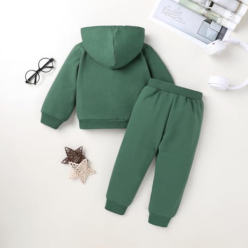 Happy Town Baby Fall Outfits for Girl Boy Long Sleeve Hoodie Top and Long - Image 3
