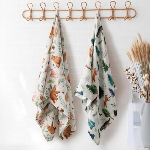2 Pack Mallard Duck Muslin Swaddle Blankets 100% Cotton Breathable Receiving - Image 2