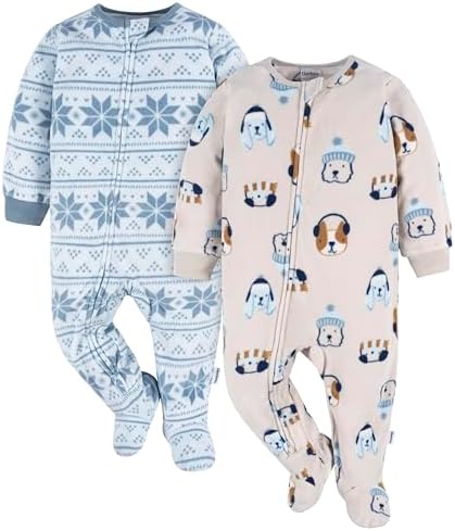 Gerber Baby & Toddler Fleece Footed Pajamas 2-Pack by Gerber