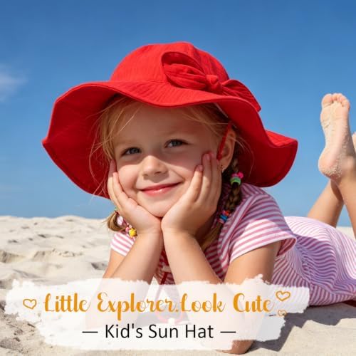 Baby Sun Hat Infant Toddler Girl Kids Sun Protection Beach Bucket Hats - Image 3