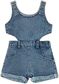 Baby Girl Denim Outfit Button Romper Jean Jumpsuit Shorts Overalls Toddler by Emmababy
