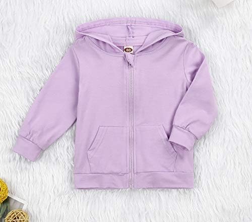 Imcute Baby Zip Up Hoodie, Unisex inflant Toddler Long Sleeve Sweatshirts - Image 5