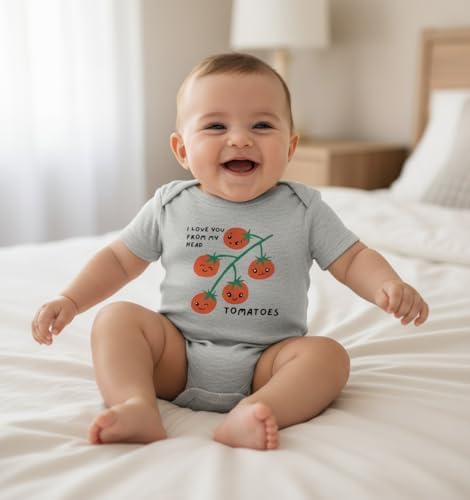 hrcfbk Infant Baby Boys Girls Bodysuit Newborn Short Sleeve Funny Letters Print - Image 4