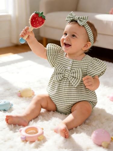 Vibebox Baby Girls Clothes Summer One-sies Romper Outfit Preemie-18 Months - Image 3