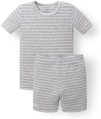 AVAUMA Stripe Pattern Baby Boys Girls Pajama Set Kids Toddler Snug fit Ribbed by AVAUMA