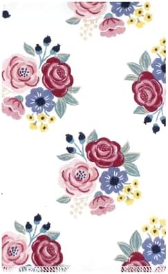 Luvable Friends Hudson Baby Flannel Burp Cloths 10pk, Rose Navy Bloom - Image 2
