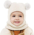 Baby Winter Hat Scarf Set, Unisex Infant Toddler Kids Hat Scarf by GZMM