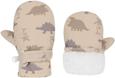 Infant Baby Toddler Winter Mittnes Lined Fleece Snow Gloves - Image 2