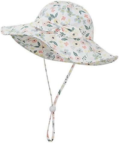 Baby Girl Sun Hat Infant Summer Beach Hat Toddler Bucket Hat UPF 50+ by EAU+LAYAMEN