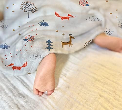 100% Muslin Swaddle Blankets, Baby Swaddling Blankets - Image 3