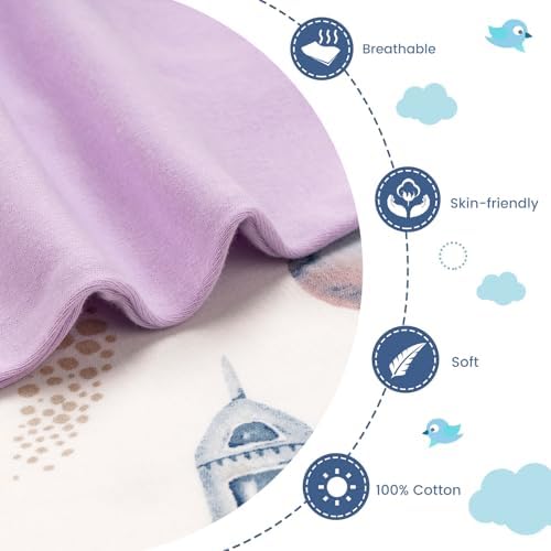 ZIGJOY Swaddle Sleep Sack 3-6 Months, 1.0 Tog Cotton Baby Swaddle Blanket - Image 2