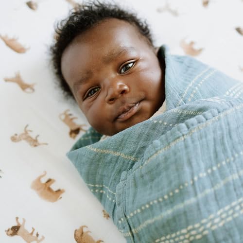 Little Unicorn Muslin Swaddle Blanket - Image 5