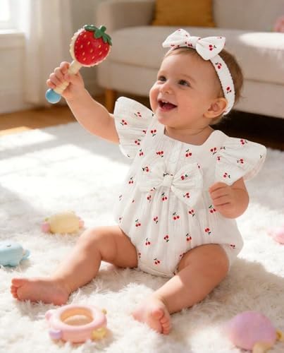 Vibebox Baby Girls Clothes Summer One-sies Romper Outfit Preemie-18 Months - Image 3