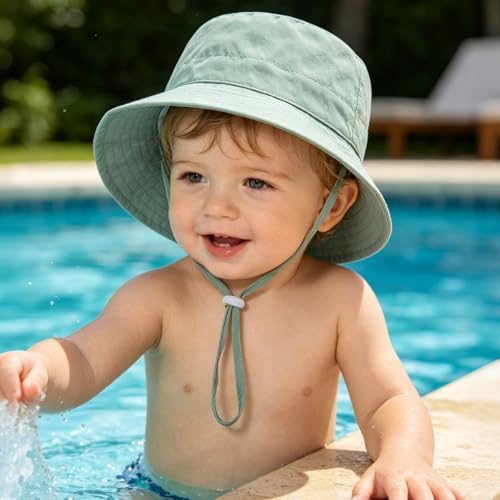 Baby Sun Hat UPF 50+ Toddler Bucket Summer Kids Beach Hats - Image 2