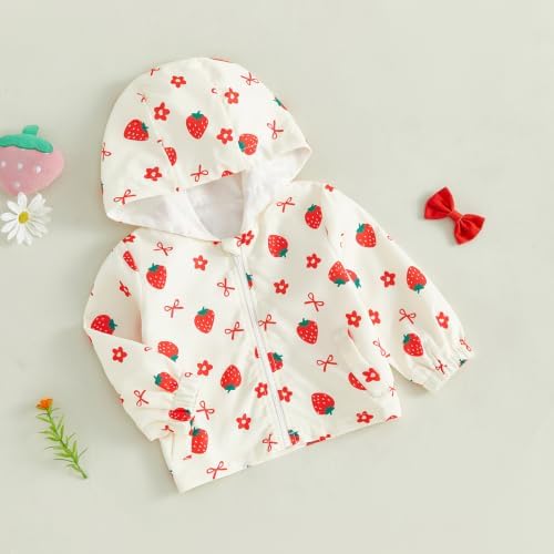 Toddler Baby Girl Windbreaker Jacket Zip Up Hoodie Long Sleeve Sweatshirt - Image 5