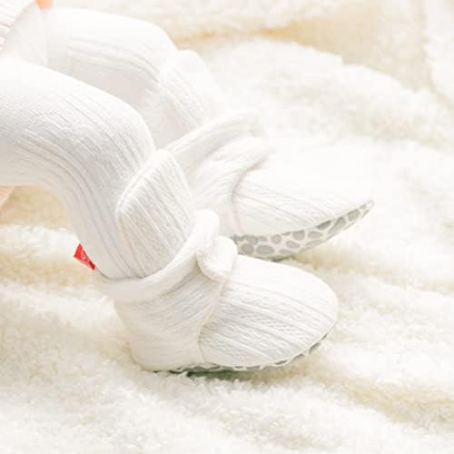 HsdsBebe Unisex Newborn Baby Cotton Booties Non-Slip Sole - Image 2