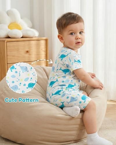 NZRVAWS Newborn Baby Boy Clothes Infant Romper 2-Pack outfit Cute Pattern - Image 5