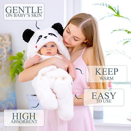 Newborn Panda Baby Swaddle Blanket 0-6 Months Cute Ultra Soft Plush Essentials - Image 2