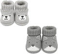 2 pairs Cute Knit Animal Baby Booties by Unknown