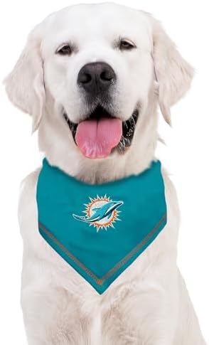 Pets First NFL Miami Dolphins TIE Bandana, Small/Medium. Dog Bandana Scarf Bib - Image 4