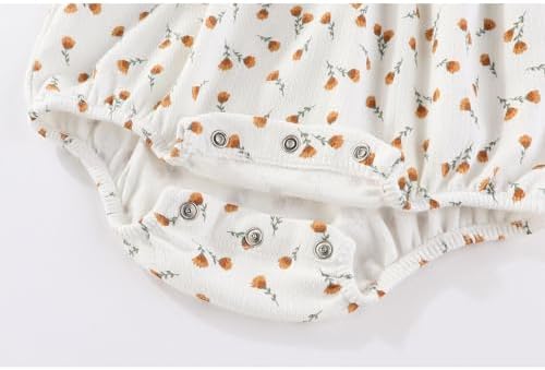 Ruliby Baby Girls Clothes Cotton Bubble Romper Summer Newborn Outfits | - Image 5