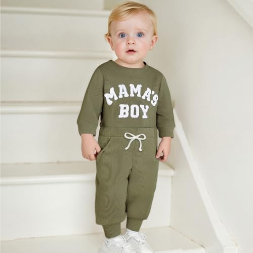 Giraropa Newborn Baby Boy Clothes Rib Knit Romper Jumpsuit Solid Sweater - Image 3