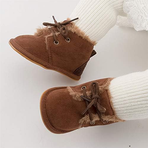 Meckior Baby Booties Newborn Infant Unisex Baby Girls Boys Velvet Rubber - Image 3