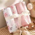 PHF Muslin Swaddle Blankets for Newborn, Large 47x 47 Inches 4 Pack Organic by PHF
