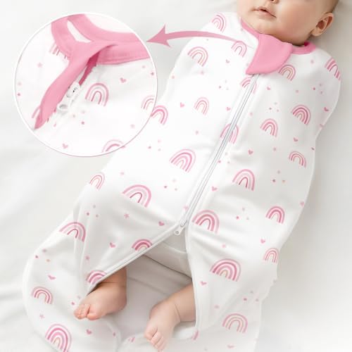 Baby Swaddle 0-2 Months, Cotton Arm-In Zipper Sleep Sack, Wearable Blankets Wrap - Image 6