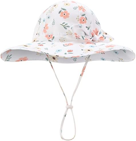Baby Girl Sun Hat Infant Summer Beach Hat Toddler Bucket Hat UPF 50+ - Image 2