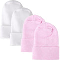 DRESHOW BQUBO 4 Pack Newborn Hospital Hat Infant Baby Hat Cap by DRESHOW