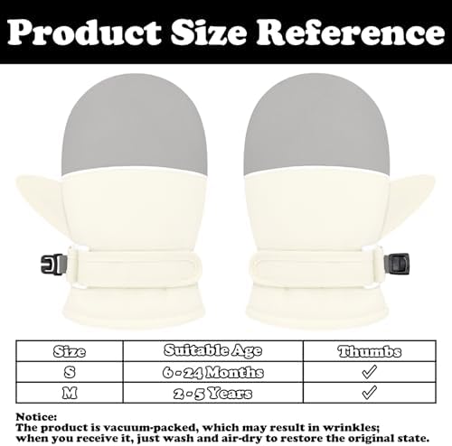 Sarfel Toddler Mittens Waterproof Toddler Gloves Baby Winter Mittens Toddler - Image 6
