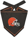 Pets First NFL Cleveland Browns TIE Bandana, Size Small/Medium. Dog Bandana by PETSFIRST