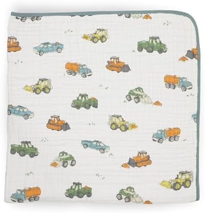 Little Unicorn Muslin Quilt Blanket | 100% Cotton Soft Multi-Layered Muslin - Image 3