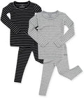 AVAUMA Stripe Pattern Baby Boys Girls Pajama Set Kids Toddler Snug fit Ribbed by AVAUMA