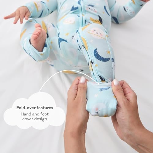 pureborn Baby Sleeper Viscose from Bamboo Zipper Footies Pjs 0-24 Months | - Image 6