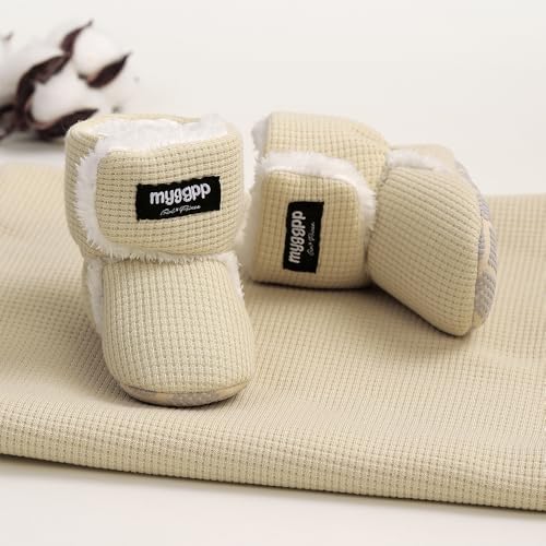 Ohwawadi Infant Baby Boots Boys Girls Cozy Fleece Slippers Snow Boots Winter - Image 2