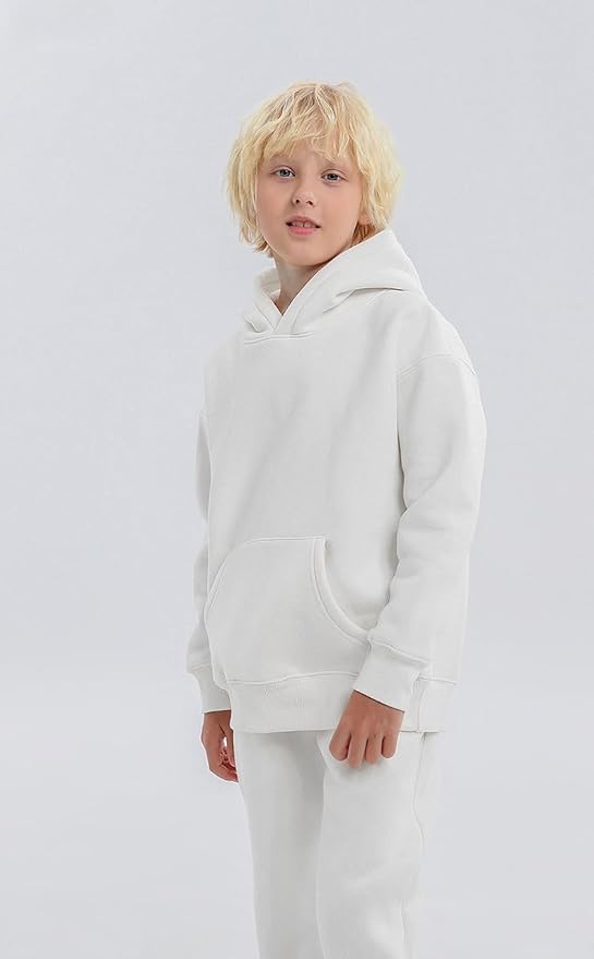 Toddler Boys Girls Sweatshirt Cotton Solid Fall Pullover Hoodie | Long Sleeve - Image 4