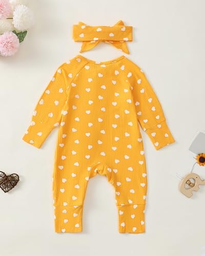 Mikrdoo Newborn Baby Girl Clothes Long Sleeve Romper - Image 3