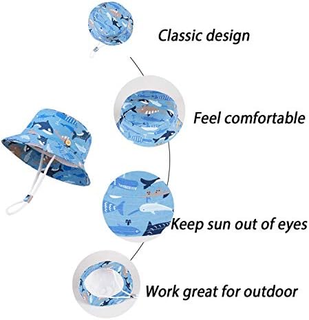 LANGZHEN Sun Protection Hat for Kids Toddler Boys Girls Wide Brim Summer - Image 4