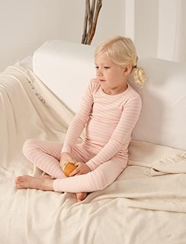 AVAUMA Stripe Pattern Baby Boys Girls Pajama Set Kids Toddler Snug fit Ribbed - Image 5