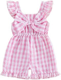 Little Girl Romper Toddler Overalls Summer Bow Jumpsuit Boho Outfit 6M-5T by Nibbcoa