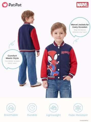 Disney Bomber Jacket Spider Man Marvel Toy Story Cars Varsity Cardigan2-13Y - Image 7