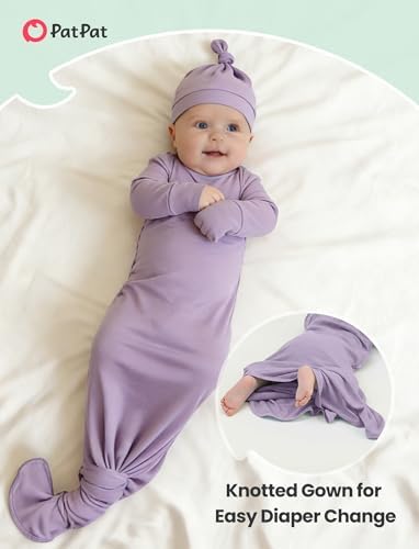 PATPAT Baby Sleeper Gown with Hat - Image 4